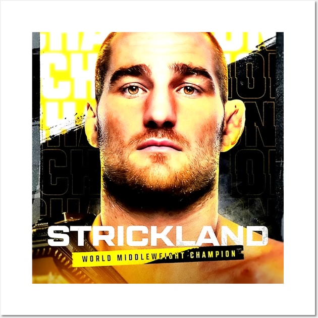 Sean Strickland MMA Wall Art by Ndeprok